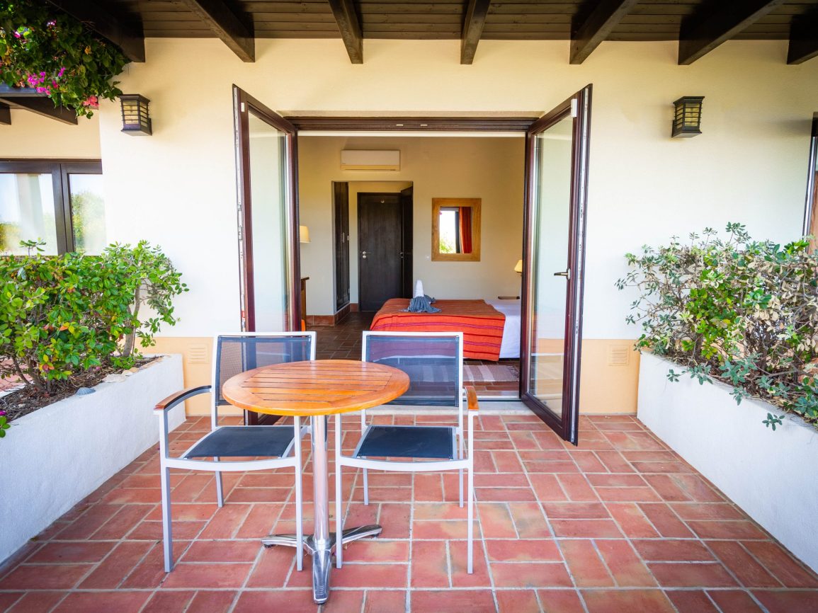 Villa Laguna bedrooms terrace terraço dos quartos Ria Formosa Fuseta